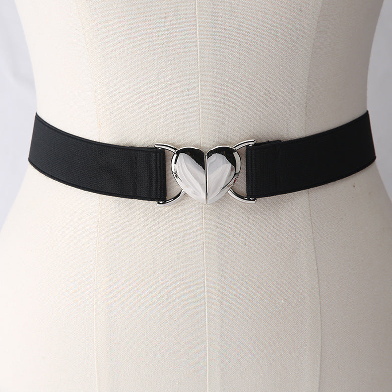 Women's Dress Elastic Elastic Narrow Belt All-matching