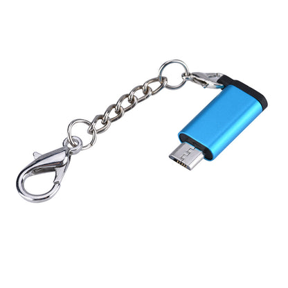 5PCS Type C Android Female to Micro USB Male Data Adapter Converter Connector (Blue)