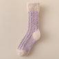 Coral Fleece Socks Women's Thickened Thermal Middle Tube