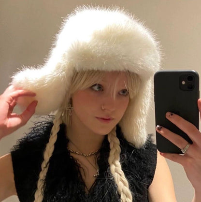 Women's Northeast Plush Hat Cold-proof Warm