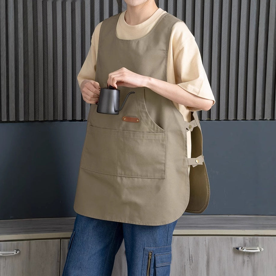 Coffee Shop Milk Tea Shop Hair Overclothes Vest