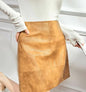 Brown Skirt High Waist Slim Design