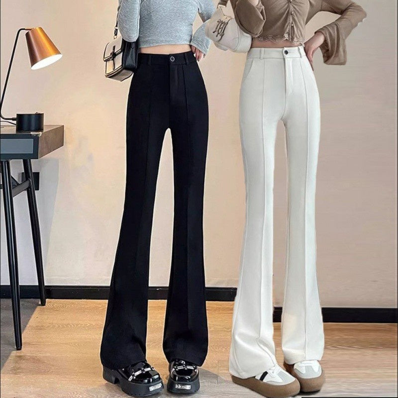 Bell-bottom Pants Women's High Waist Drooping Wide-leg Trousers