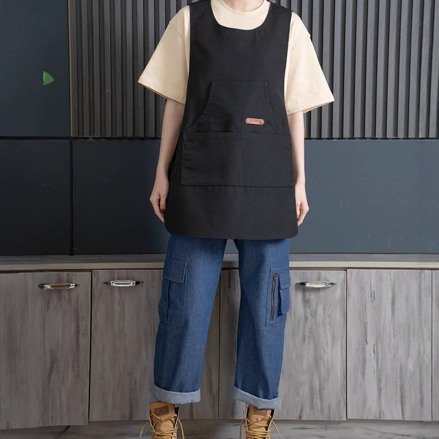 Coffee Shop Milk Tea Shop Hair Overclothes Vest