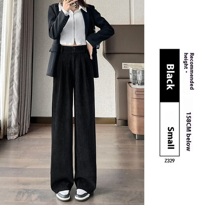 Women's Casual Solid Color Loose Japanese Style Wide Leg Pants