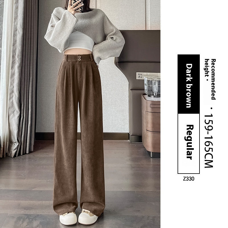 Women's Casual Solid Color Loose Japanese Style Wide Leg Pants