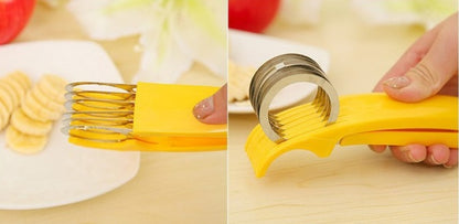 Kitchenware Banana Slicer Stainless Steel Cut Ham Sausage Cutter