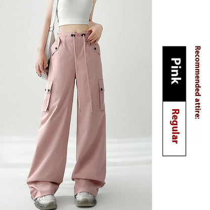 Women's High Waist Casual Sports Wide-leg Pants