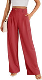 Casual Wide Leg Business Pants Women's High Waist Formal Trousers