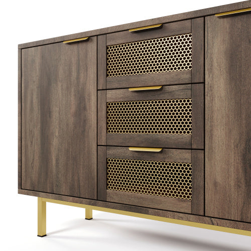 Metal And Wood Sideboard