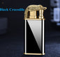 Creative Blue Flame Lighter Dolphin Dragon Tiger Double Fire Metal Winproof Lighter Inflatable Lighter