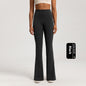 Fleece-lined Bell-bottom High Waist Nude Feel Wide Leg Pants