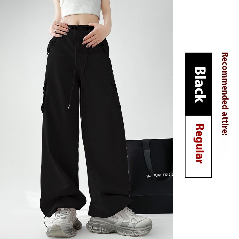 Women's High Waist Casual Sports Wide-leg Pants