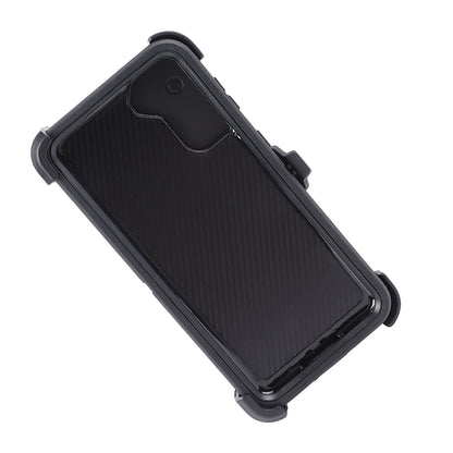 Phone Case for Galaxy S21 UltraRugged with Port Protection Includes Protective Case Clip Kickstand Black