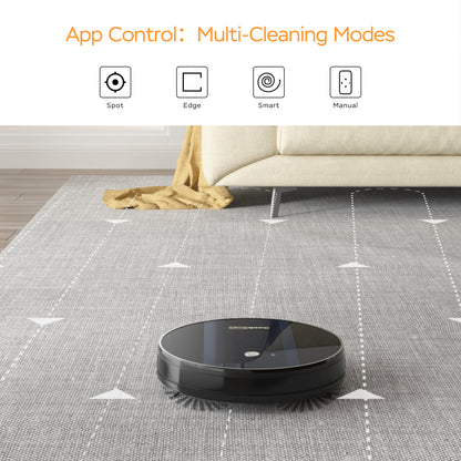 Geek Smart Robot Vacuum Cleaner G6 Plus, Ultra-Thin, 1800Pa Strong Suction, Automatic Self-Charging, Wi-Fi Connectivity, App Control, Custom Cleaning, Great For Hard Floors To Carpets.Ban On Amazon