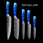 8-inch Chef Knife with Blue Resin Handle