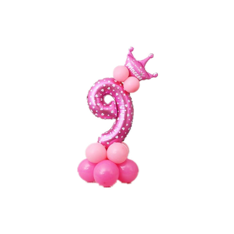 Birthday party aluminum balloon