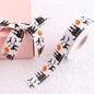 Creative Printed Casual Halloween Ribbed Ribbon