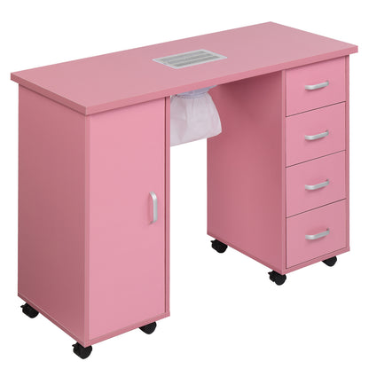 MDF Single Door 4 Drawers With Fans, Nail Art Table