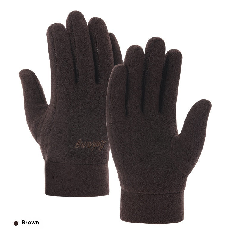 Herbst und Winter warme Polar Fleece Handschuhe Reiten dicke Mode