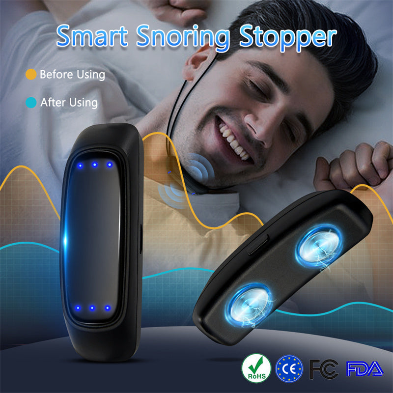 Dispozitiv inteligent anti sforăit EMS Pulse Snoring Stop Soluție eficientă Snore Sleep Aid Stimulator muscular portabil pentru reducerea zgomotului