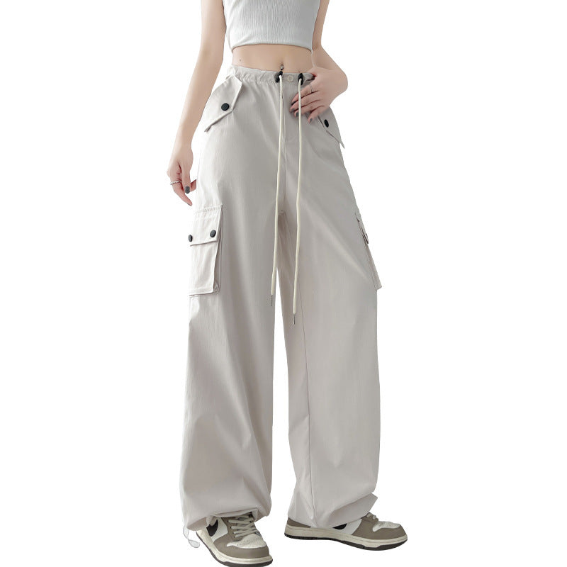 Women's High Waist Casual Sports Wide-leg Pants