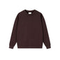 Autumn And Winter Loose Solid Color Drop Shoulder Round Neck Sweater For Women