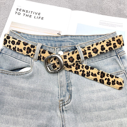 Leopard Print Snake Print Belt New Simple Style Waist