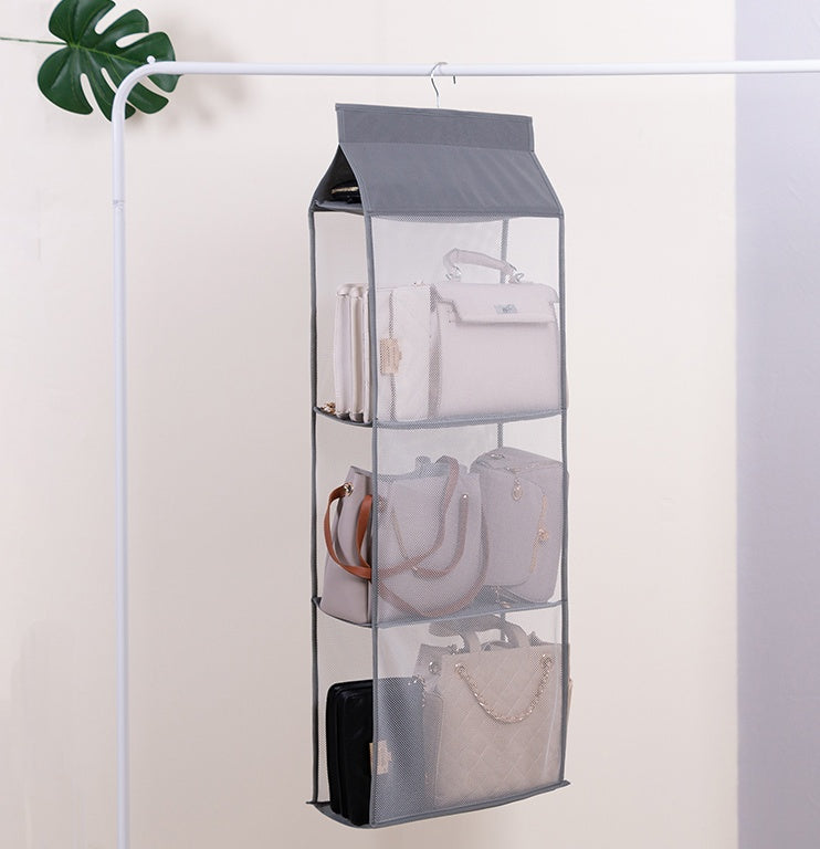 Foldable Hanging Multi-Layer Sundries Storage Rack 360 Degree Hanging Design