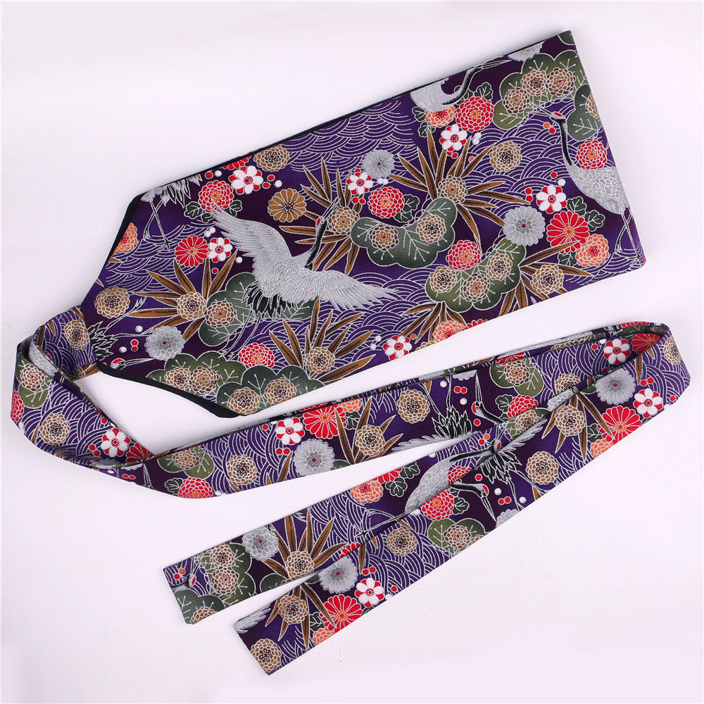 Hanfu Slimming Cotton And Linen Waist Vintage Belt