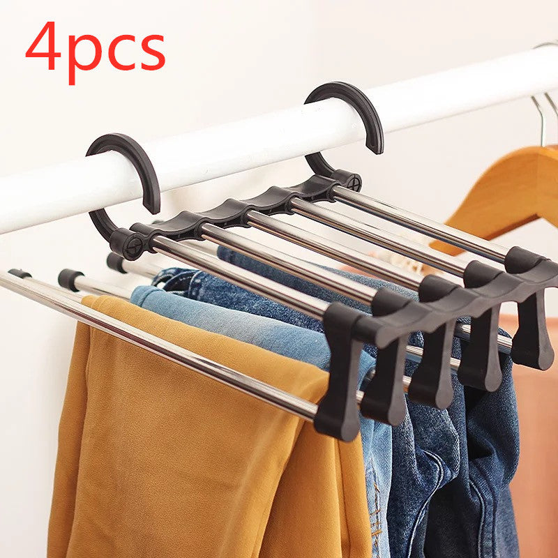 Telescopic Folding Multifunctional Pants Rack Pants Hanger Household