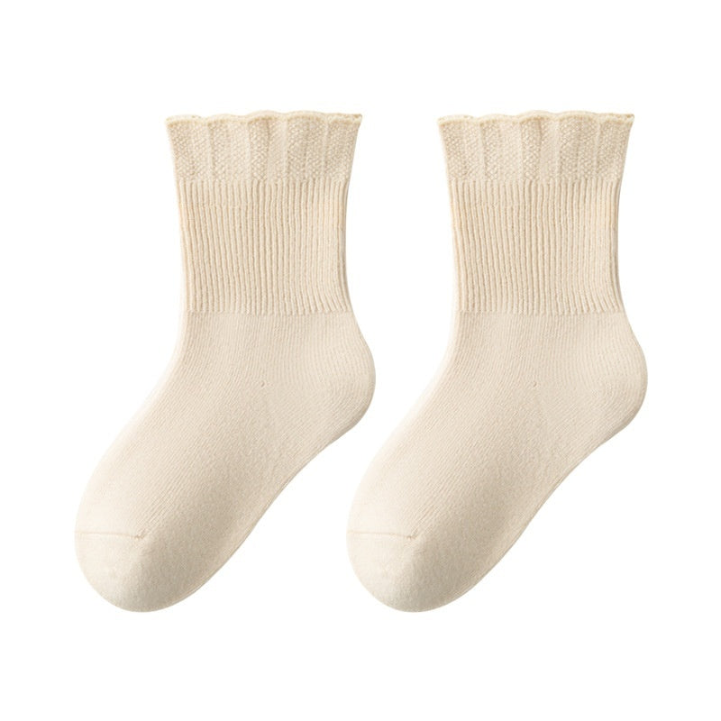 Girls' Cute Lace Baby Cotton Breathable Socks