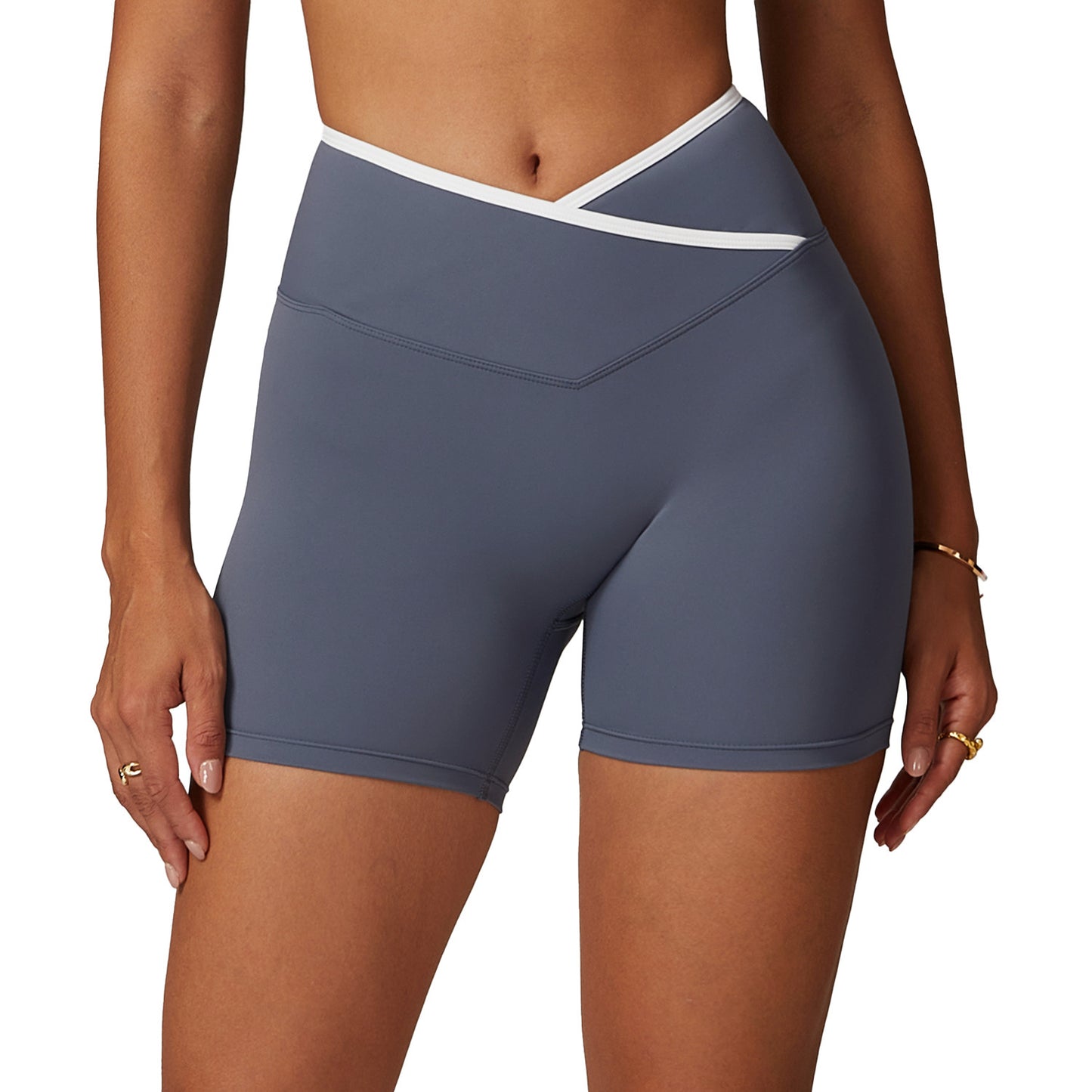 Skinny Hip Raise Sports High Waist Yoga Shorts