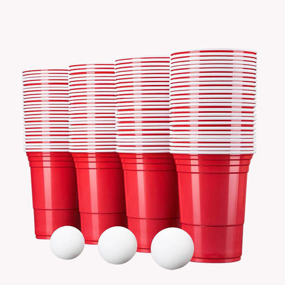 450ml Red Beer Pong Party Plastic Cups