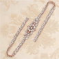 Rhinestone Applique Wedding Dress Waist Jewelry