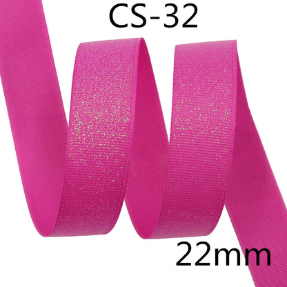 Sprinkle Colorful Glittering Powder Scene Decoration Gift Packaging Ribbed Band Silk Ribbon Webbing