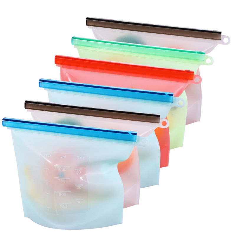 Kitchen Storage Bag Silicone Storage Bag Vacuum Sealed Bag Refrigerator Food Bag Dried Fruit Storage Bag