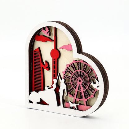 Valentine's Day Ferris Wheel Shape Decoration