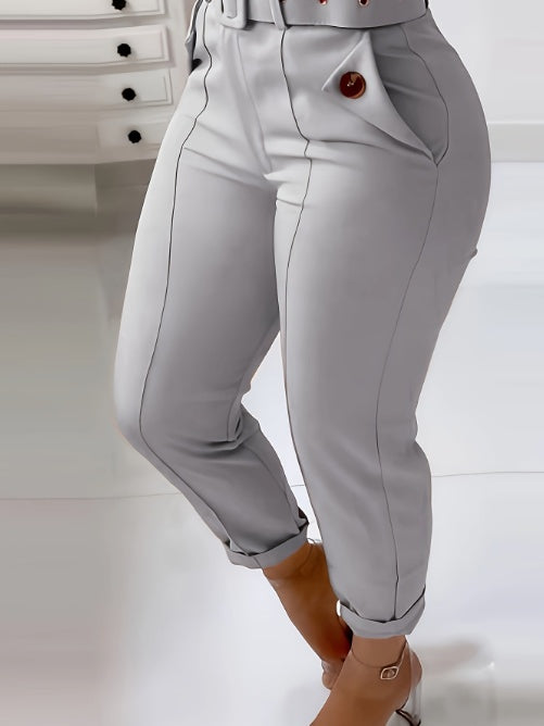 Women's Fashionable Casual Solid Color Pants