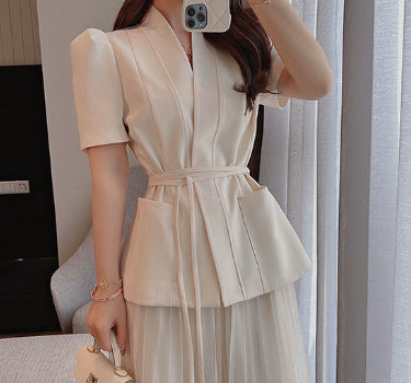 Hong Kong Style Classic Style Suit Skirt Two-piece Suit All-matching