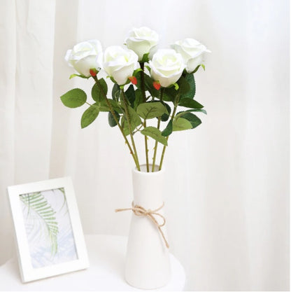 Artificial Red Rose Flowers Living Room Home Decoration Flowers Bouquet