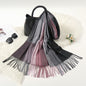 Autumn And Winter New Contrast Color Warm Cashmere-like Fashion Scarf