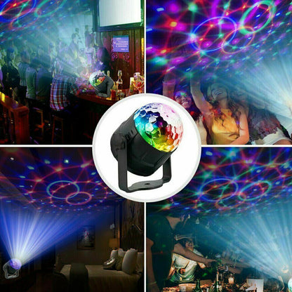 Disco Party Lichter Strobe LED DJ Ball Sound Aktiviert Glühbirne Tanz Lampe Dekoration