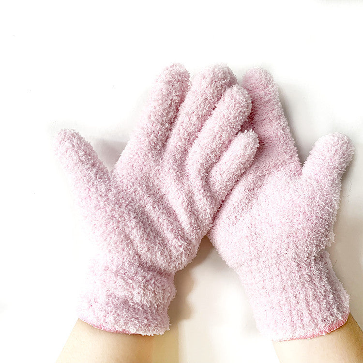 Half Velvet Comfortable Fine Fiber Dust Gloves