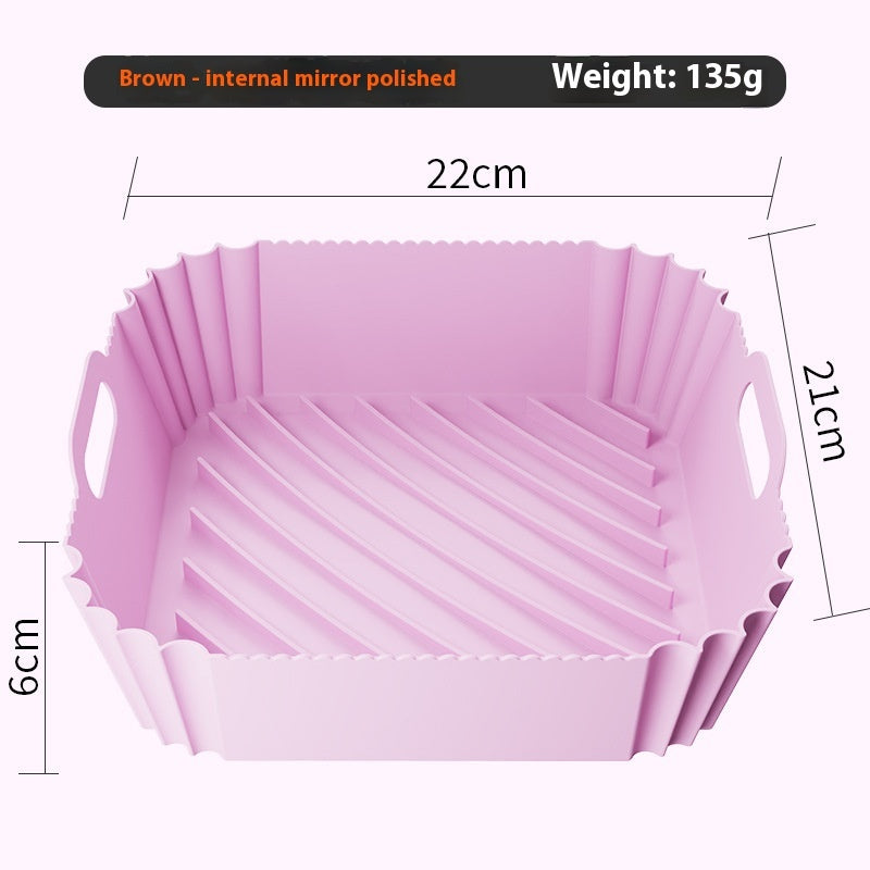 Food Grade Air Fryer Silicone Baking Tray