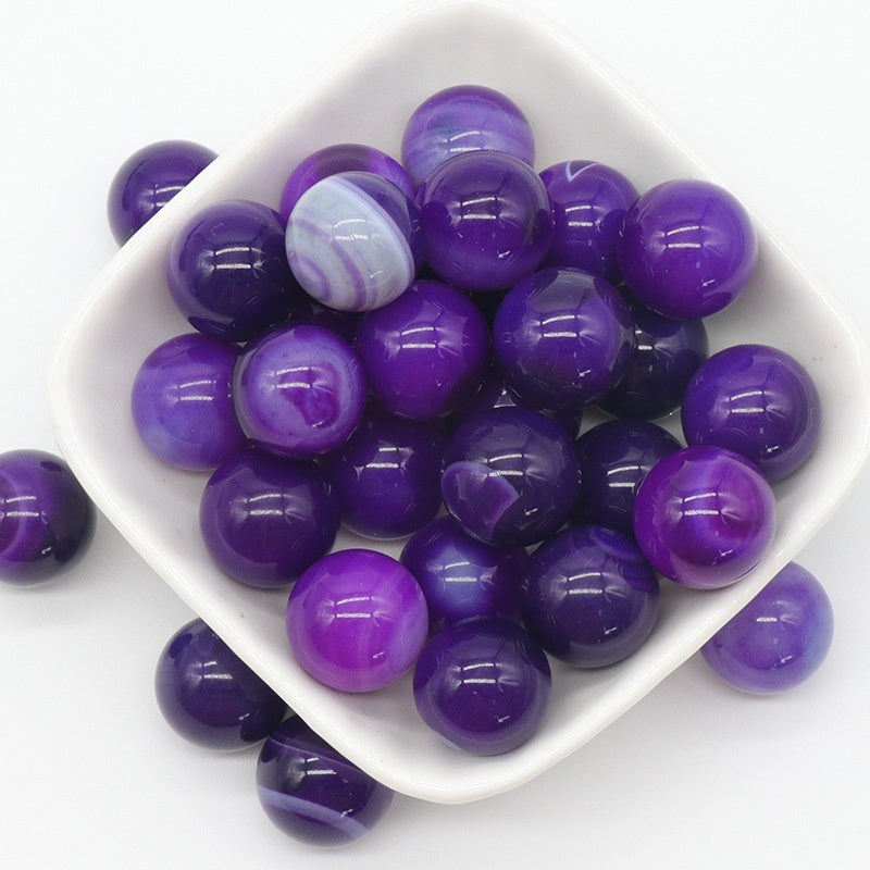 Natural Amethyst Agate Diy Non-porous Stone Beads