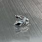 Irregular Shaped Black Onyx Metal Ring Street Tide Special-interest Design High Sense Men And Women