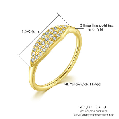 Women's Fashion Gold-plated Simple Thin Ring