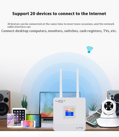 LTE-Router mit gemeinsam genutztem Display für das Homeoffice