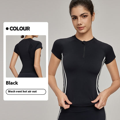 Yoga Clothes Short-sleeved Top High-grade Summer Slim Fit